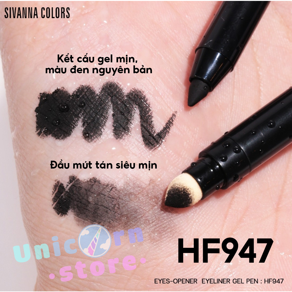 Bút Kẻ Mắt Chống Nước Sivanna Colors Waterproof Eyeliner Gel (Bản Giới Hạn)
