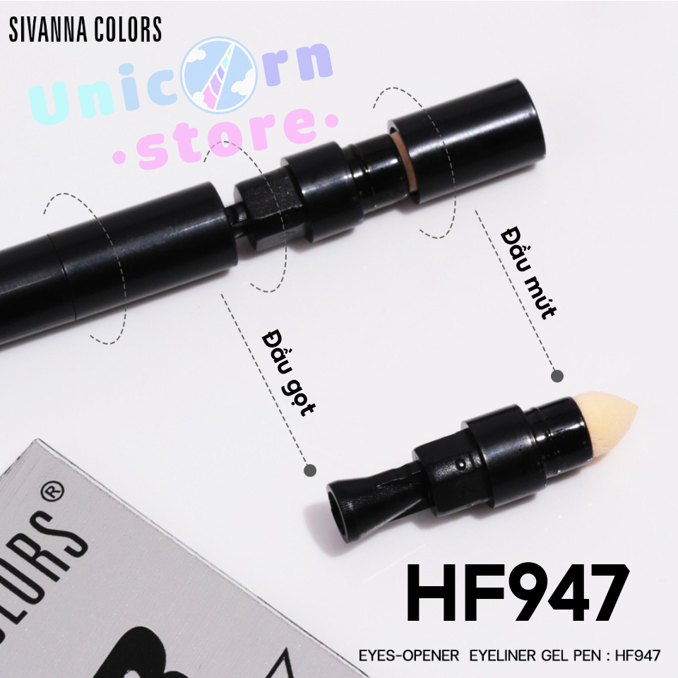 Bút Kẻ Mắt Chống Nước Sivanna Colors Waterproof Eyeliner Gel (Bản Giới Hạn)