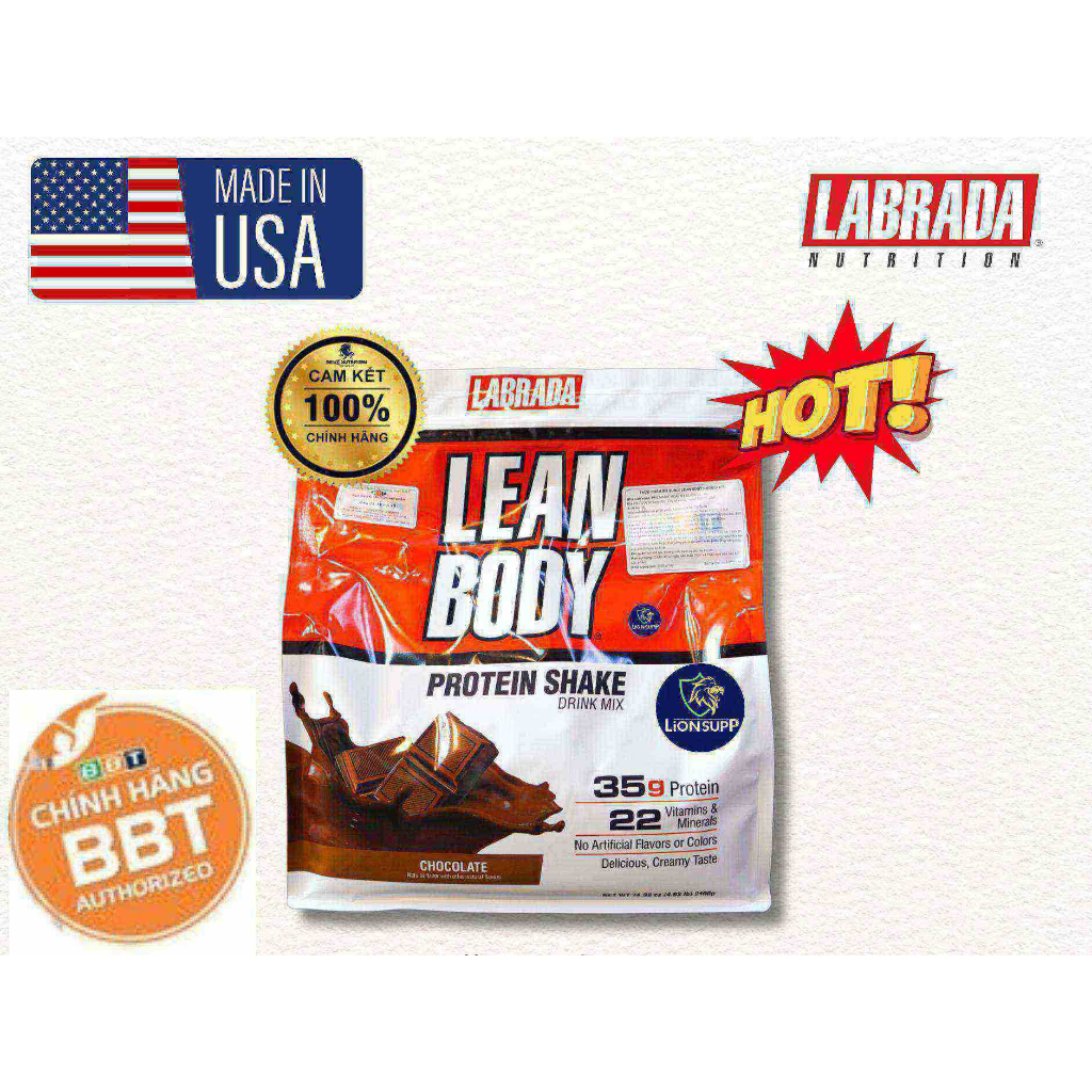 Labrada Lean Body 30 SV Bữa ăn thay thế dinh dưỡng hoàn chỉnh- Dạng ...