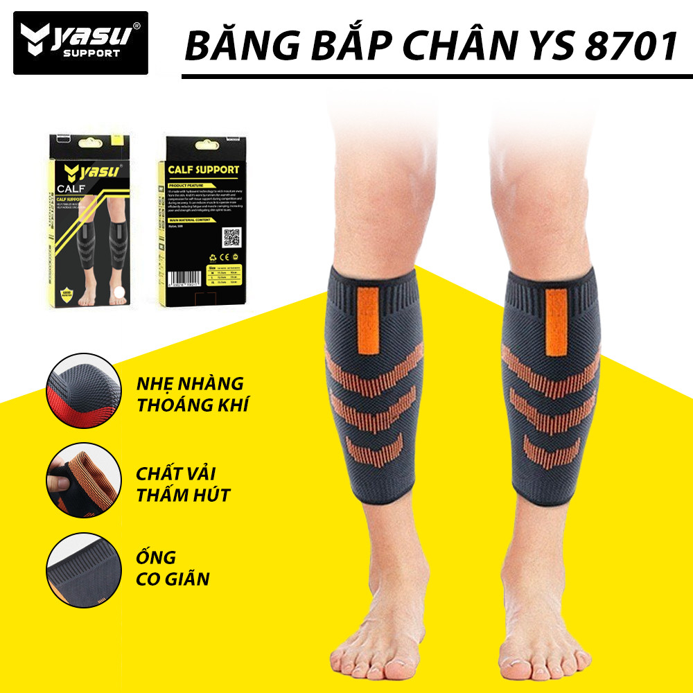 Ảnh Băng bảo vệ bắp chân calf cao cấp Yasu 8701 (1 chiếc) 1