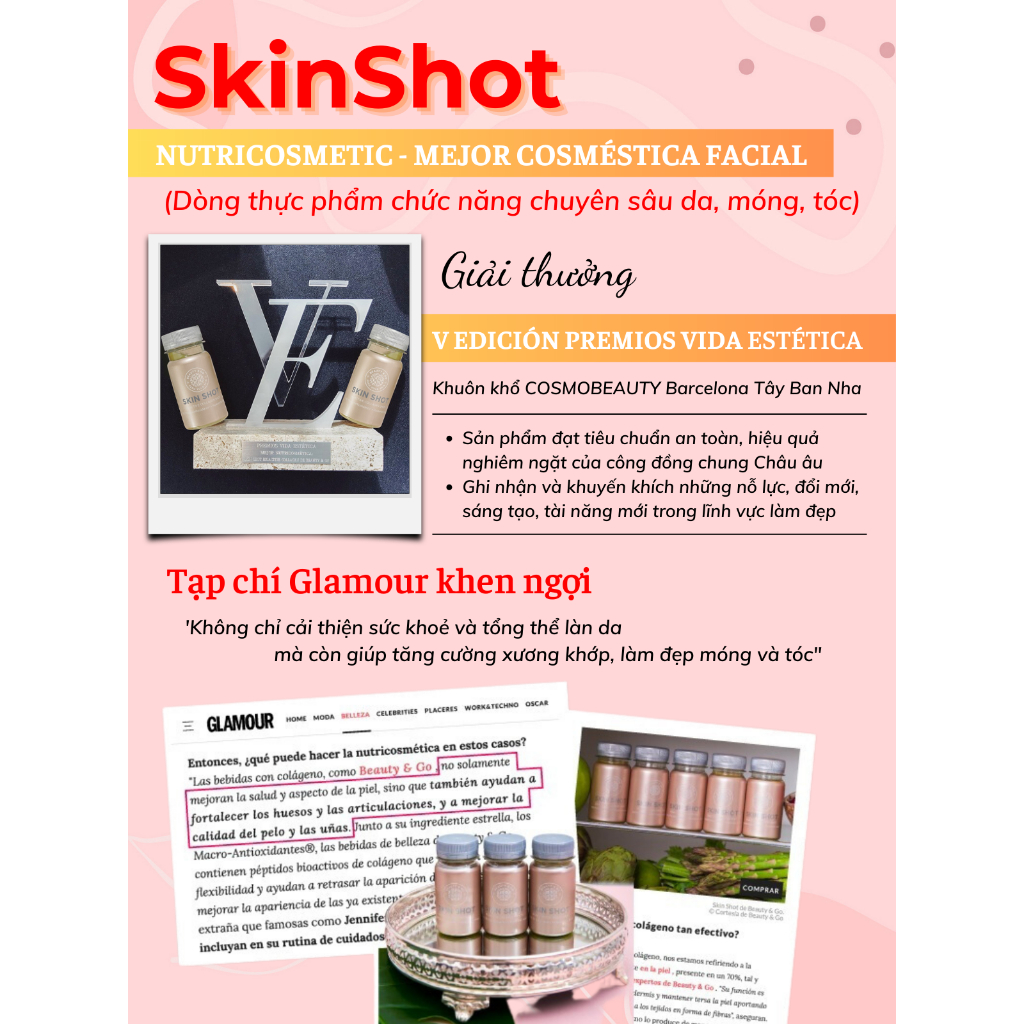 Nước uống Collagen Skin Shot Bioactive chống lão hoá da | Shopee Việt Nam