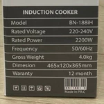 Bếp Từ Đơn Cảm Ứng Mặt Kính Ceramic BENNIX Chính Hãng, Bếp Từ Mini 2200W Tiết Kiệm Điện Bảo Hành 24 Tháng BN-188IH — ảnh 6
