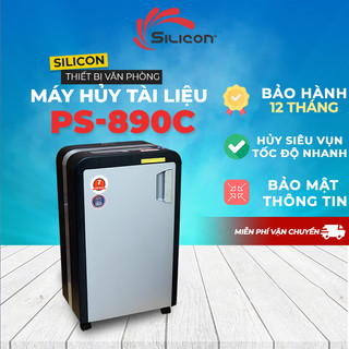 Máy hủy tài liệu nhập khẩu SILICON PS-890C Máy hủy vụn - Cấu hình hủy 20 tờ / 1 lần - BH 12 tháng