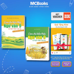 Sách - Combo Làm Chủ Kiến Thức Ngữ Văn 9 phần 1+ phần 2 - MCBooks Chính Hãng