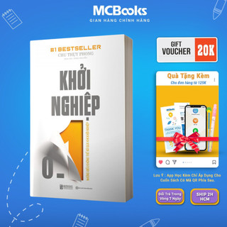 Sách - Khởi Nghiệp 0 - 1: Những Điều Không Thể Bỏ Qua Khi Khởi Nghiệp - MCBooks
