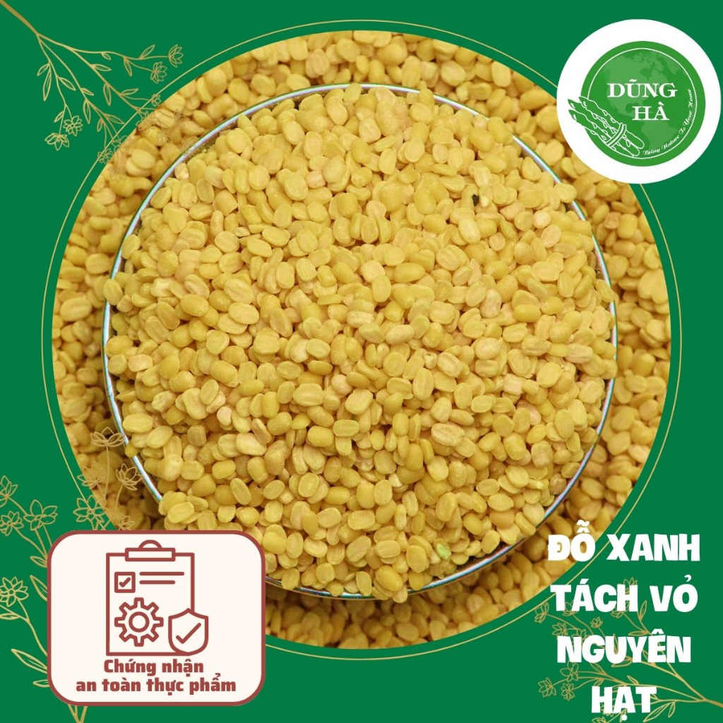 [ Hàng tuyển chọn ] Đậu xanh (đỗ xanh) bóc vỏ nguyên chất loại 1 dùng ...