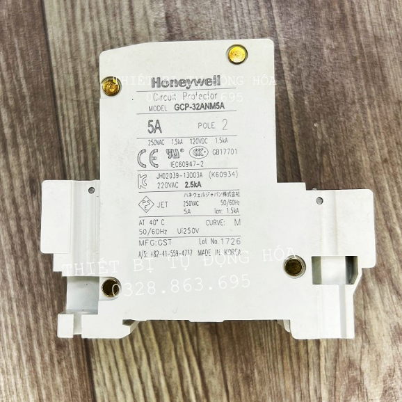 Aptomat dòng 2pha , bộ ngắt mạch Circuit protector Honeywell GCP32AN