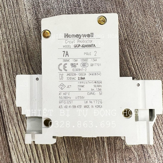 Aptomat dòng 2pha , bộ ngắt mạch Circuit protector Honeywell GCP32AN