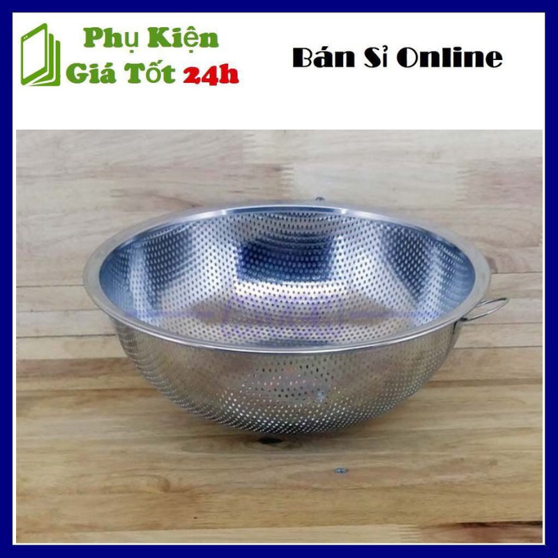 Rổ inox nhà bếp có quai cầm, rỏ đựng, rửa rau, trái cây inox cao cấp ...