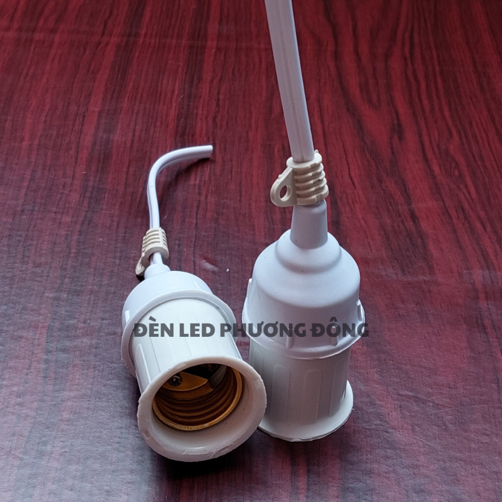 Đuôi Đèn Kín Nước E27 Màu Trắng và Đen [ Có móc treo ] Loại tốt