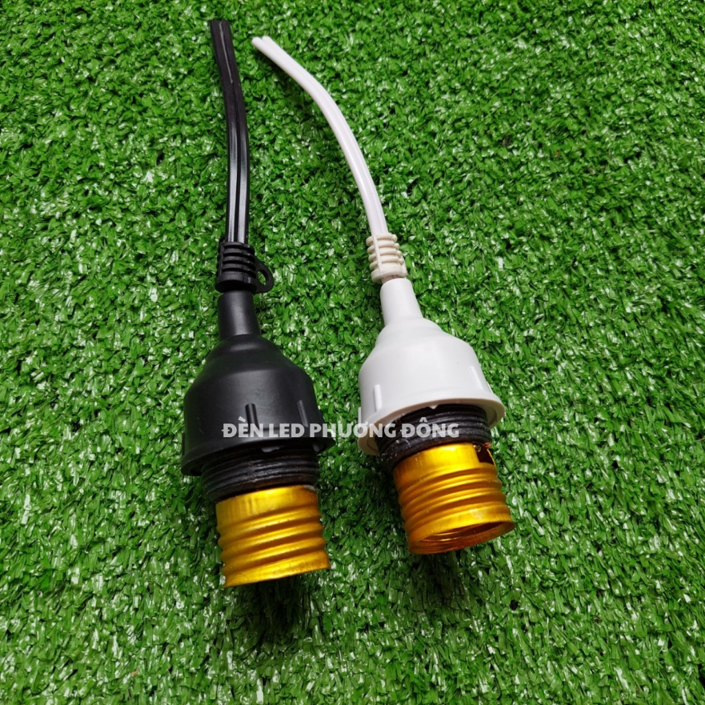 Đuôi Đèn Kín Nước E27 Màu Trắng và Đen [ Có móc treo ] Loại tốt