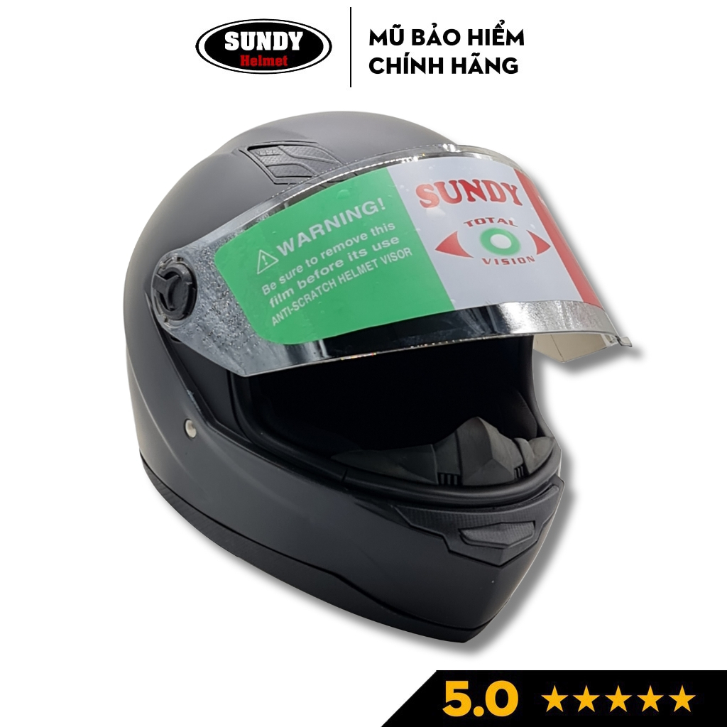 Ảnh Mũ bảo hiểm Fullface SUNDY Helmets HP04K chính hãng, kiểu dáng mạnh mẽ, thể thao nam tính 1