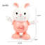 đồ chơi cho bé thỏ điện tử có đèn và nhạc 2in1 trong một hoạt hình đáng yêu cho bé