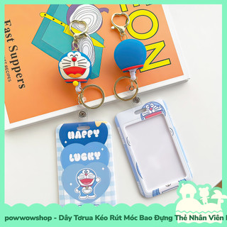 [Sẵn VN - Hỏa Tốc] Dây Tơrua Kéo Rút Móc Bao Đựng Thẻ Nhân Viên Nhựa ABS Nhân Vật Hoạt Hình Anime Manga Dor