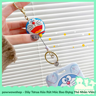 [Sẵn VN - Hỏa Tốc] Dây Tơrua Kéo Rút Móc Bao Đựng Thẻ Nhân Viên Nhựa ABS Nhân Vật Hoạt Hình Anime Manga Dor