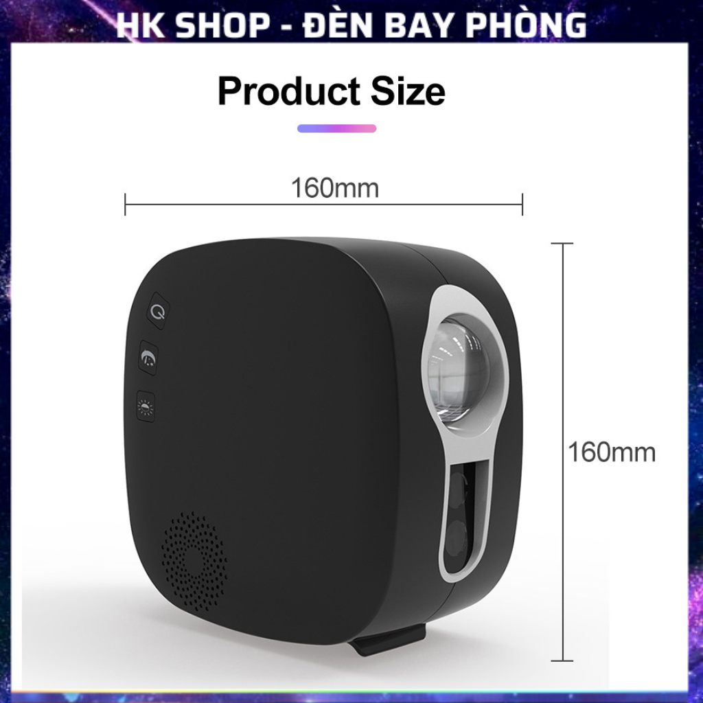 Đèn Thiên Hà V2, Đèn Chiếu Sao, Đèn Nền Bay Phòng Có Loa Bluetooth Nháy Theo Nhạc Dùng cho phòng ngủ , decor