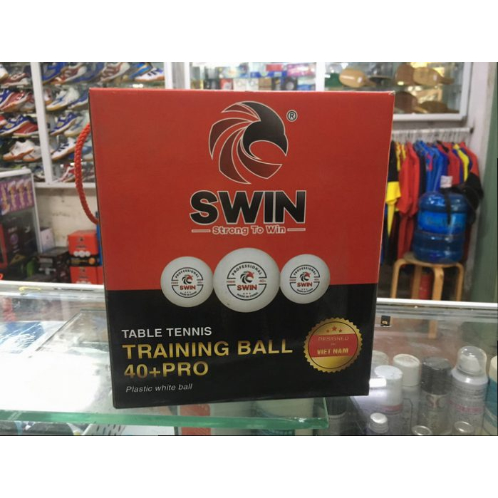 [100 quả, 20 quả] bóng tập Swin kèm khay đựng bóng vải