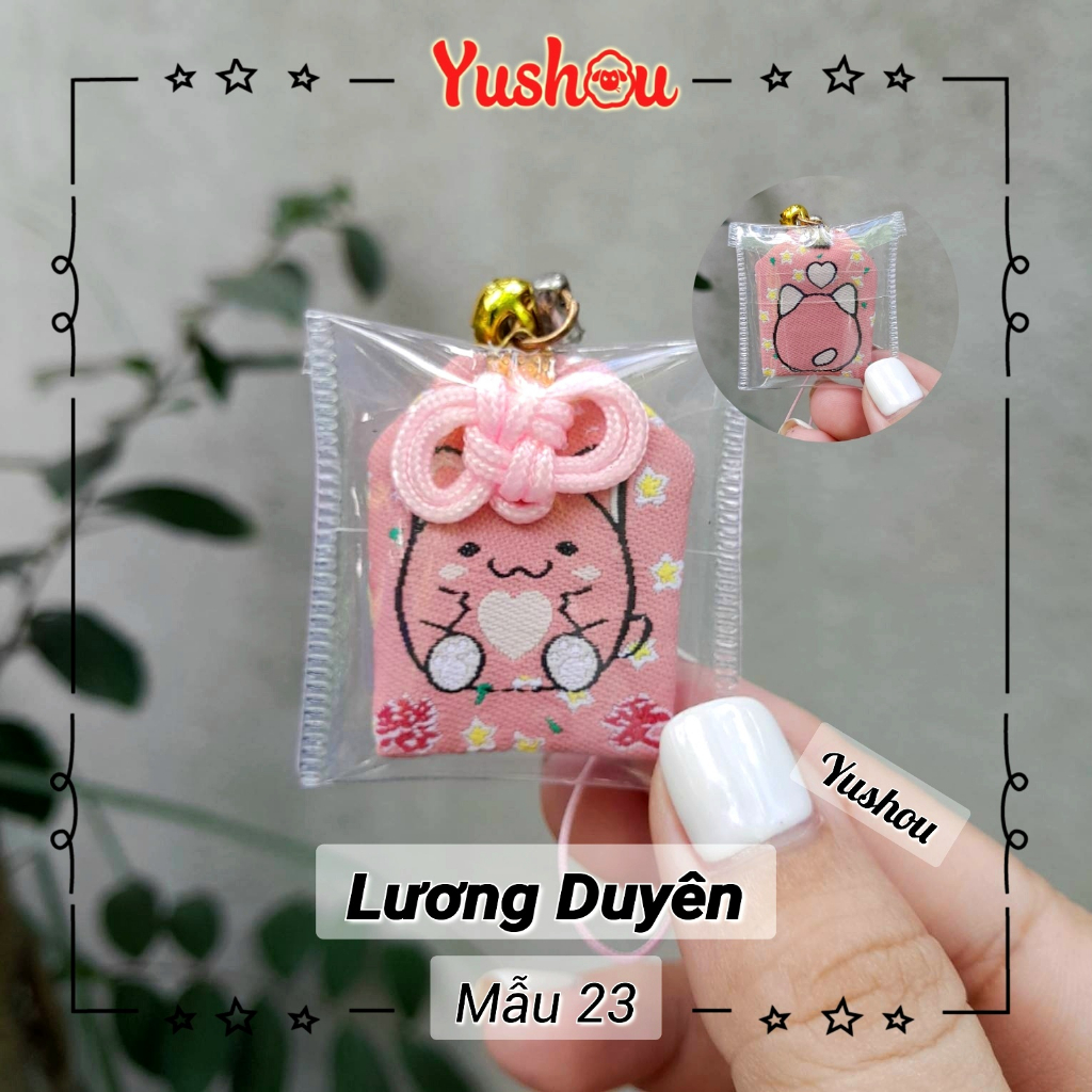 Túi Phước Yushou Tình Yêu Mẫu 23 -Kiểu Omamori Nhật, Có sẵn, Quà tặng ý nghĩa.