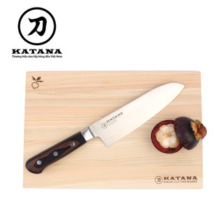 Thớt Gỗ Bách Nhật Hinoki Cao Cấp KATANA Kháng Khuẩn Chuyên Thái Đồ Chín