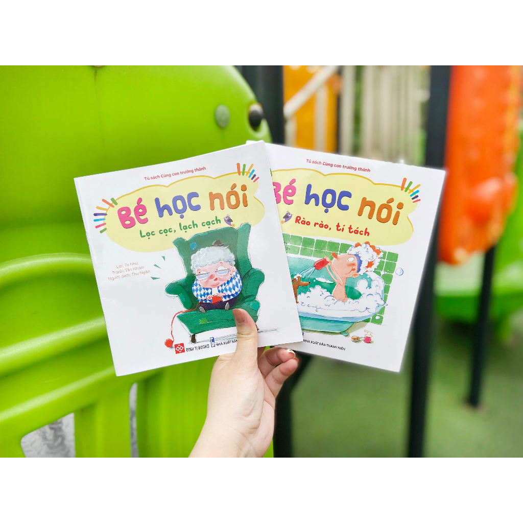 Ảnh Sách - Bé học nói - Cho trẻ từ 0 - 6 tuổi, giúp trẻ tập nói, học từ ngữ - Bộ 10 chủ đề - Đinh Tị Books 2