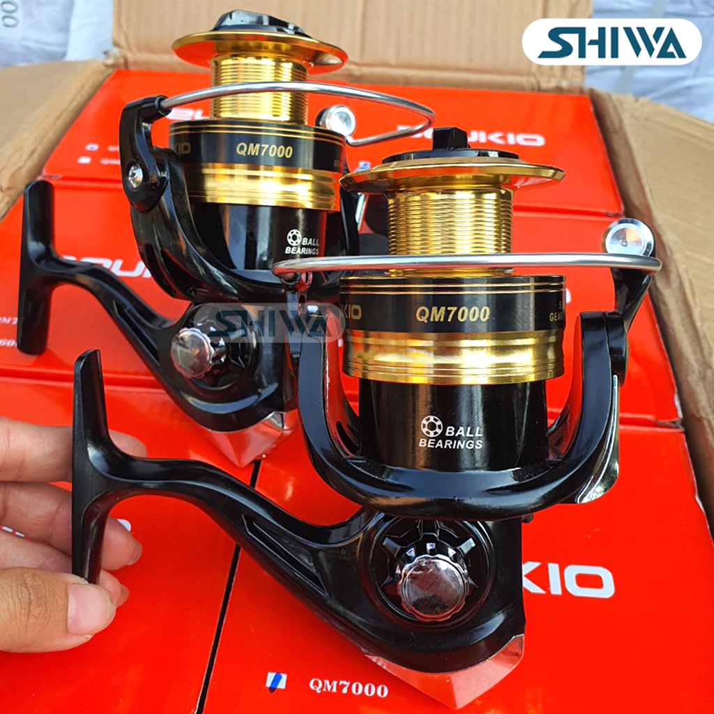 Máy Câu Cá Deukio QM, Máy Câu Đứng Kim Loại Câu Ngâm/ Lăng xê/Lure Size 2000/3000/4000/5000/6000/700