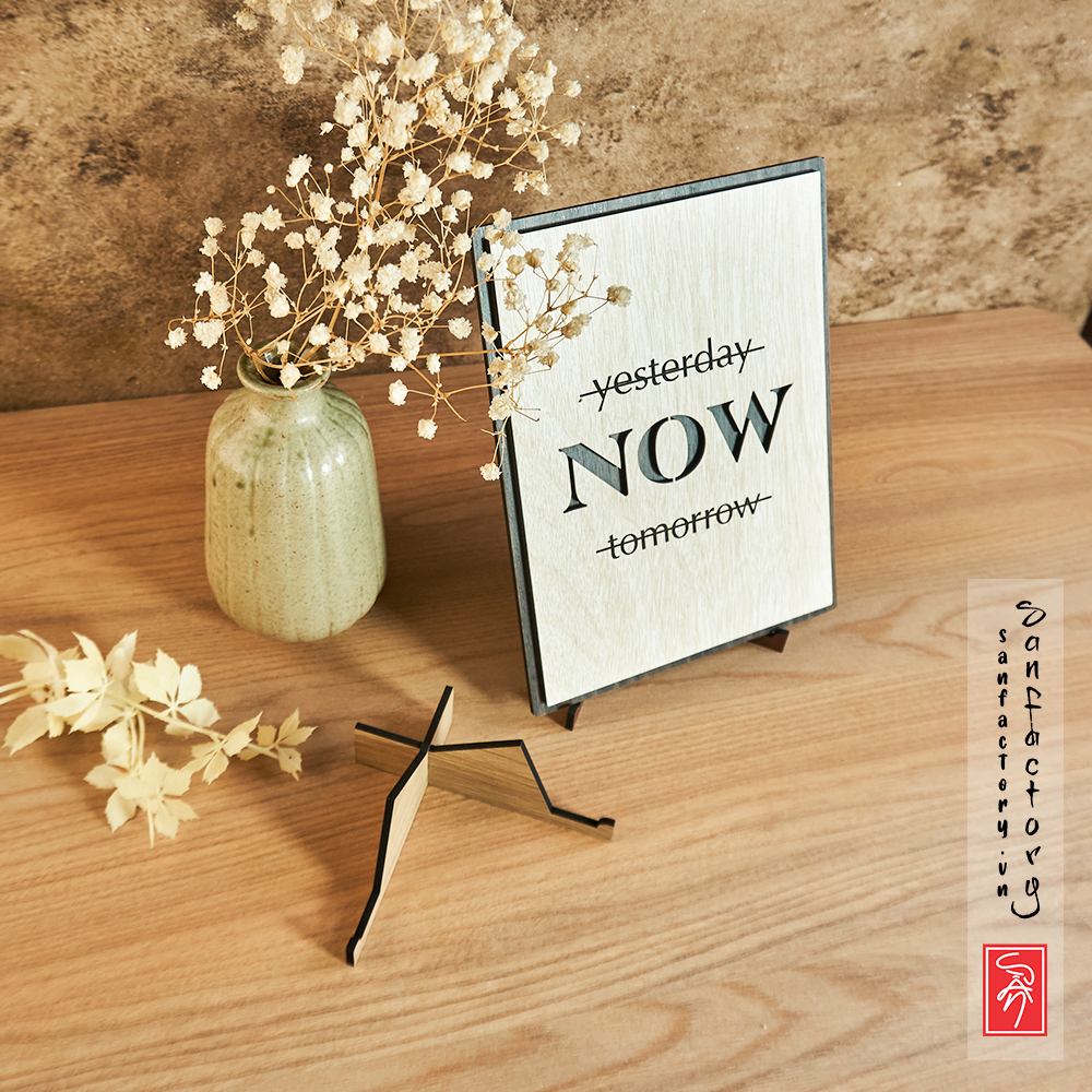 Chân đế giá đỡ điện thoại, tranh ảnh, biển bảng decor trang trí để bàn SAN-CD04 lắp ráp thông minh