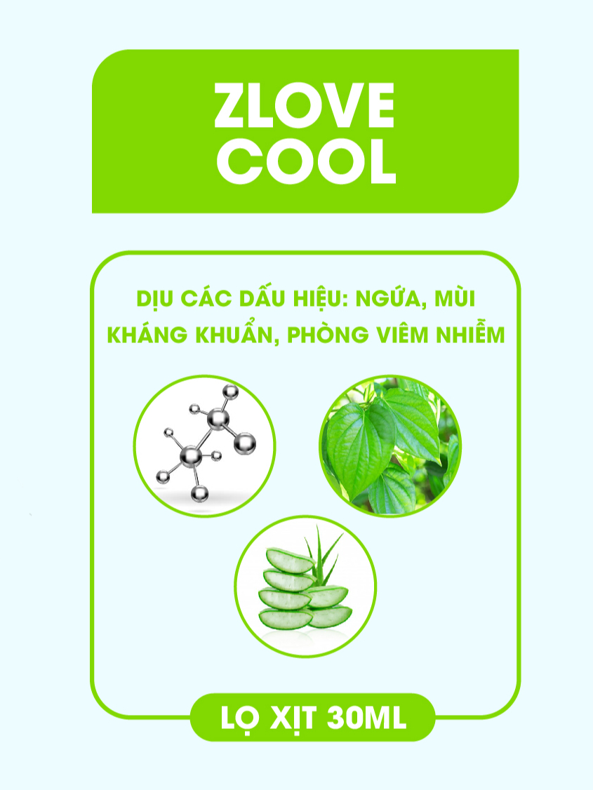 Ảnh ZLVC-Xịt Phụ Khoa Zlove Cool Ngăn Ngừa Nấm Ngứa- Xịt Thơm- Kháng Khuẩn- Dưỡng Da Vùng Kín Mềm Mại 2
