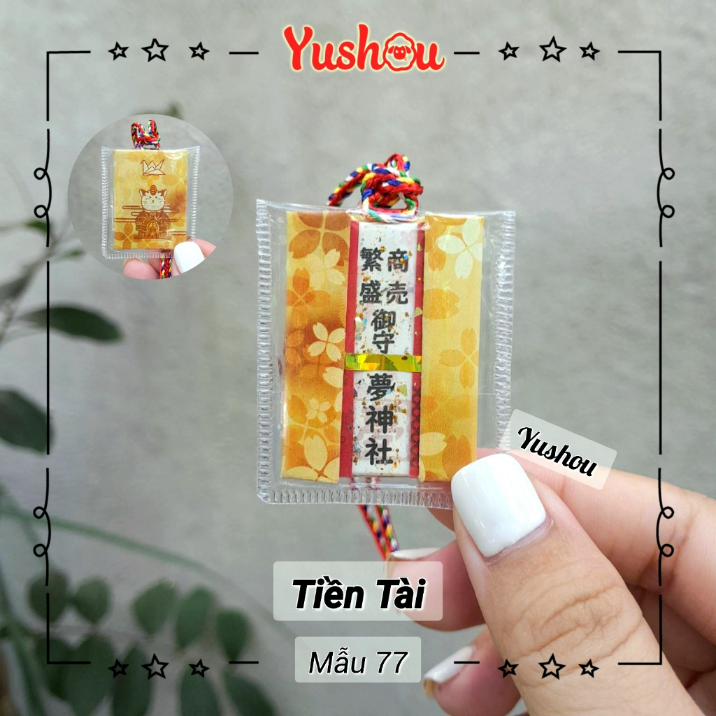 Túi Phước Yushou Tài Vận Mẫu 77 - Kiểu Omamori Nhật, Có sẵn, Quà tặng ý nghĩa.