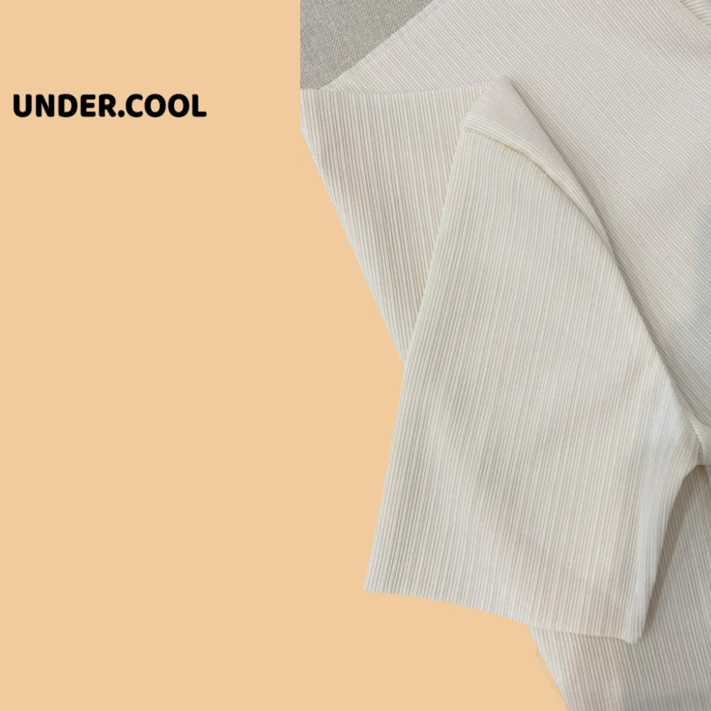 Áo phông trễ vai cổ thuyền tăm UNDERCOOL chất thun tăm thoáng mát, co dãn, dẽ phối đồ mùa hè ACT06