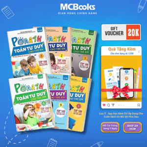 Sách - Combo Trọn Bộ Pomath (6 Cuốn) - Toán Tư Duy Cho Trẻ Em 4-6 Tuổi - MCBooks Chính Hãng