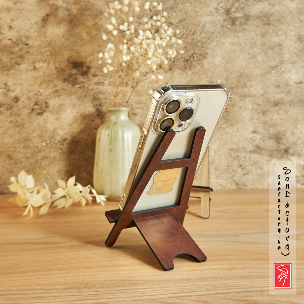 Chân đế gỗ mini, giá đỡ điện thoại, tranh ảnh nhỏ hơn khổ A5 decor trang trí giá rẻ SAN-CD03