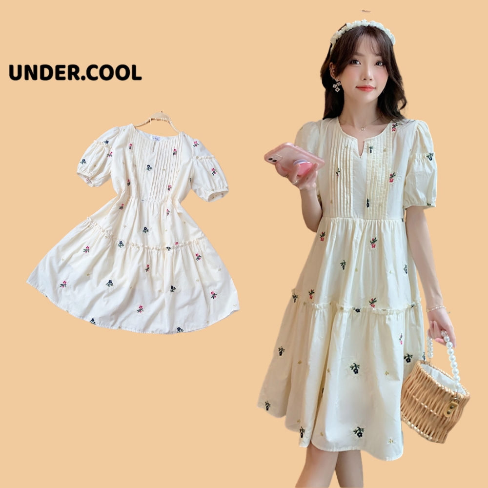 Đầm Suông Hoa Baby UNDERCOOL dáng váy suông diện hè, váy suông đi làm đi chơi - mẹ bầu VL14