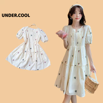 Đầm Suông Hoa Baby UNDERCOOL dáng váy suông diện hè, váy suông đi làm đi chơi - mẹ bầu VL14