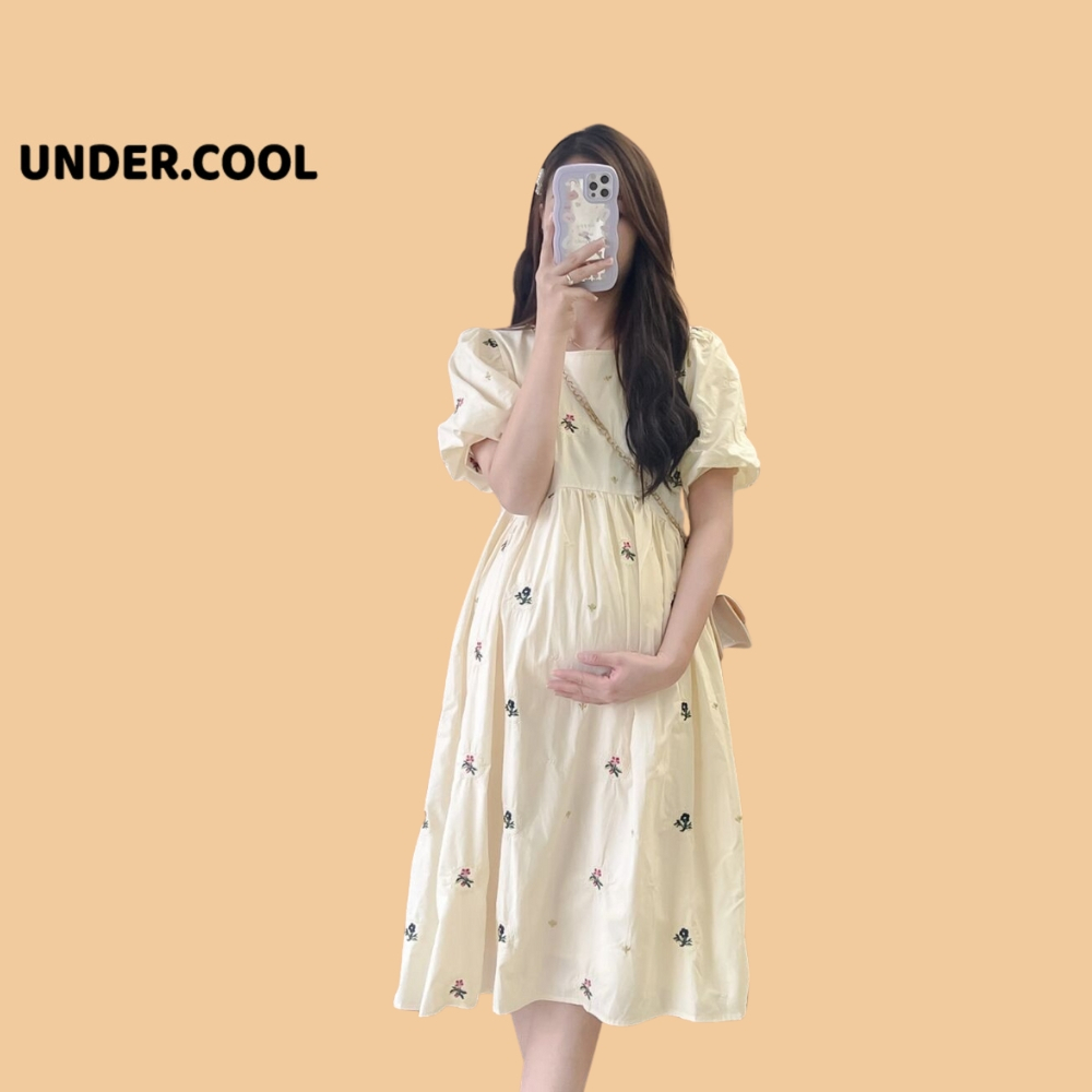 Đầm Suông Hoa Baby UNDERCOOL dáng váy suông diện hè, váy suông đi làm đi chơi - mẹ bầu VL14