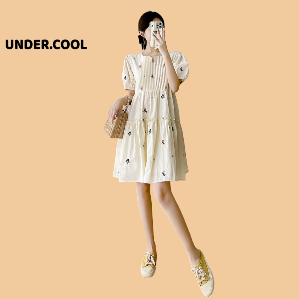 Đầm Suông Hoa Baby UNDERCOOL dáng váy suông diện hè, váy suông đi làm đi chơi - mẹ bầu VL14