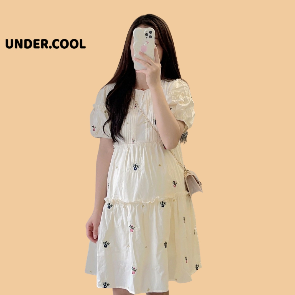 Đầm Suông Hoa Baby UNDERCOOL dáng váy suông diện hè, váy suông đi làm đi chơi - mẹ bầu VL14