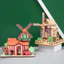 TRANH GHÉP HÌNH GỖ 3D SINH ĐỘNG, TẠO MÔ HÌNH NHÀ CỐI XAY GIÓ, THUYỀN BUỒM ...
