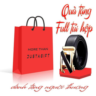 Qùa tặng nam giới full túi hộp theo kèm _ Thắt lưng Nam khóa tự động cao cấp