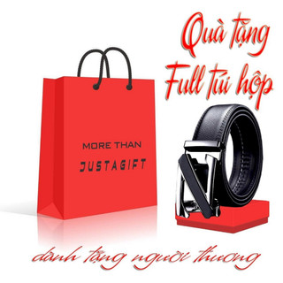 Qùa tặng nam giới full túi hộp theo kèm _ Thắt lưng Nam khóa tự động cao cấp
