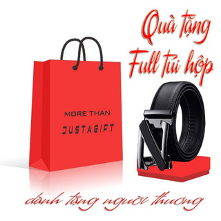 Qùa tặng nam giới full túi hộp theo kèm _ Thắt lưng Nam khóa tự động cao cấp