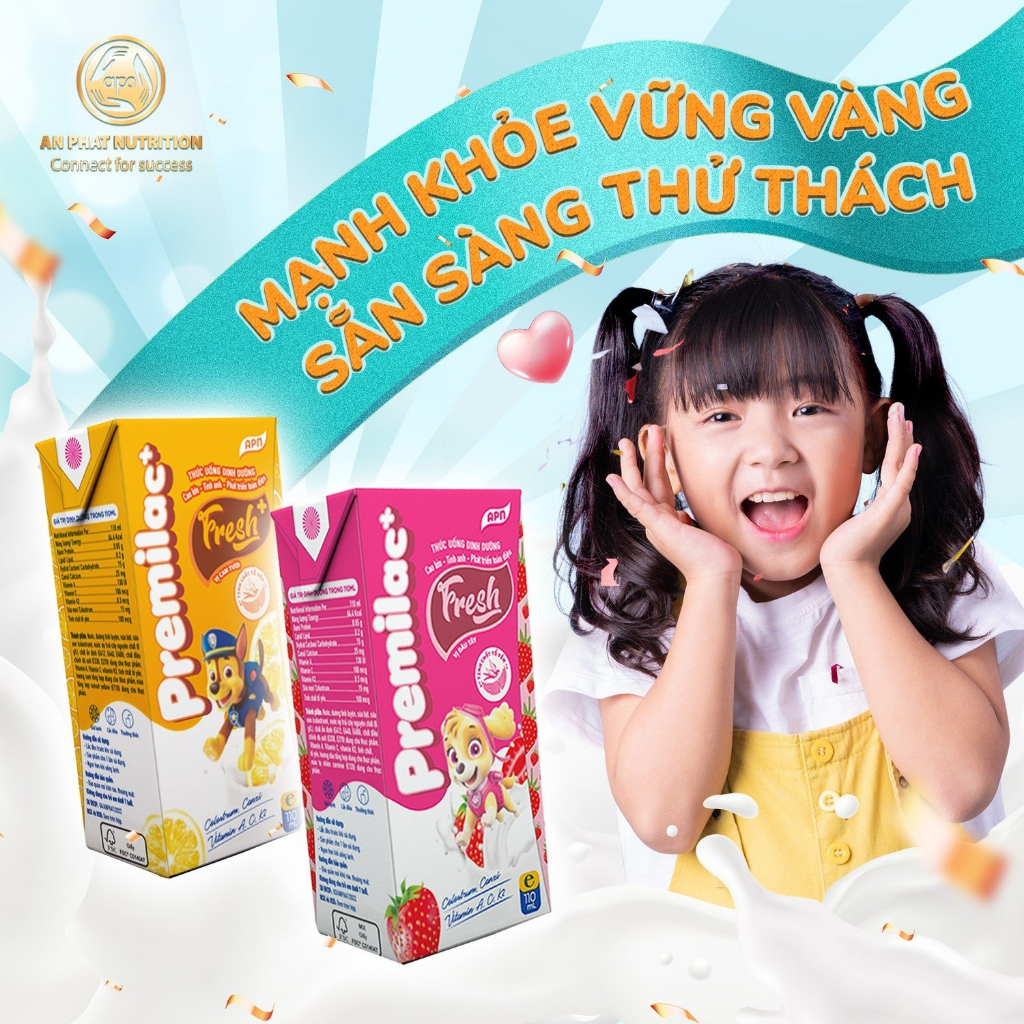 Sữa dinh dưỡng pha sẵn Premilac Fresh vị Cam 110ml