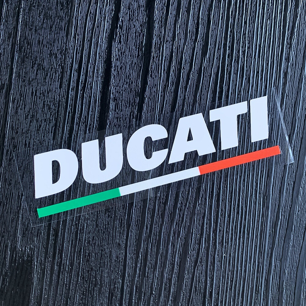 [Tem lột tách nền] Miếng Dán Trang Trí Nón Bảo Hiểm / Xe Máy Ducati Bằng Chất Liệu Vinyl/ phản quang 3M