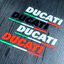 Miếng Dán Trang Trí Nón Bảo Hiểm / Xe Máy Ducati Bằng Chất Liệu Vinyl/ phản quang 3M