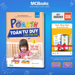 Sách - Pomath 2 – Toán Tư Duy Cho Trẻ Em Từ 4 - 6 Tuổi - Mcbooks Chính Hãng