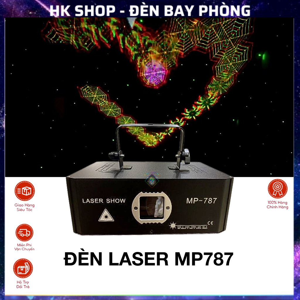 Đèn Laser MP 787 Dùng Cho Sân Khấu Bay  Đèn Con Vịt , Bar , Pub , Bay Phòng Chính Hãng