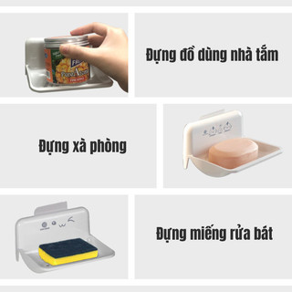 Khay đựng xà phòng dán tường Việt Nhật 5609 tặng kèm miếng dán siêu chắc chắn { H }