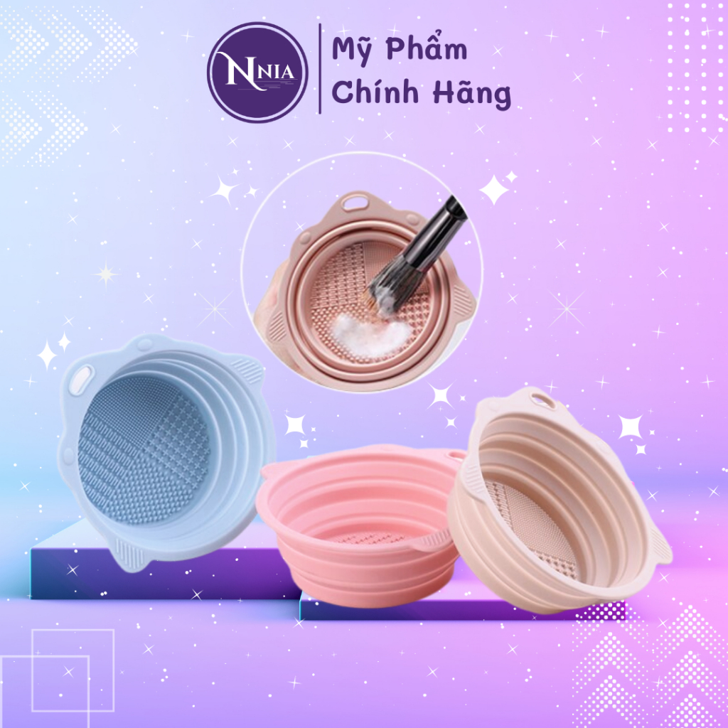 Tô rửa cọ, vệ sinh cọ chuyên nghiệp - Gấp Gọn, Linh Hoạt dễ mang theo ...