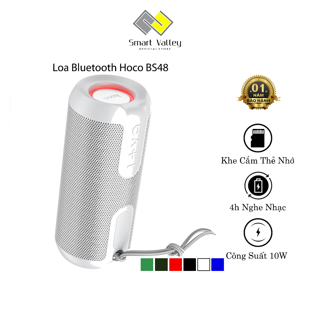 Loa Bluetooth Di Động Thể Thao Hoco BS48, Hỗ Trợ Khe Cắm Thẻ Nhớ, USB ...