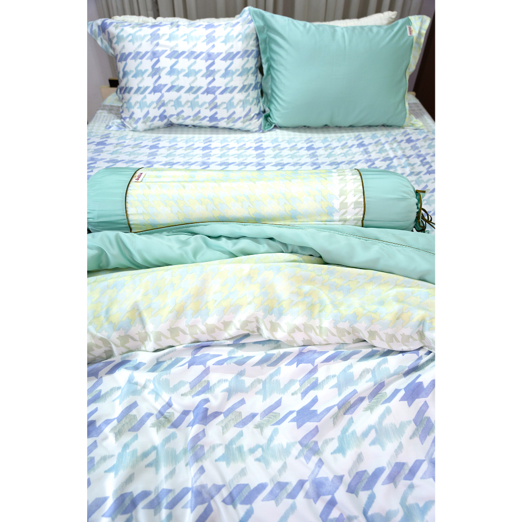 Bộ chăn ga gối ra giường lụa tencel siêu mềm mịn Hàn Quốc Julia 831