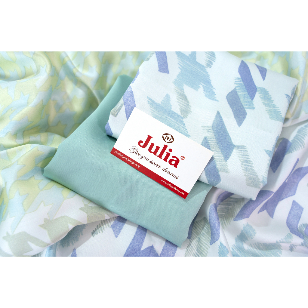 Bộ chăn ga gối ra giường lụa tencel siêu mềm mịn Hàn Quốc Julia 831